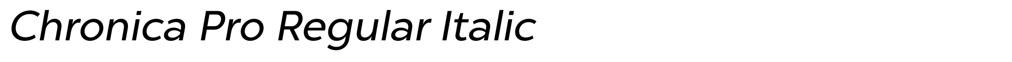 Chronica Pro Regular Italic image